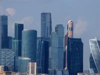 Wolkenkratzer von Smotri City in Moskau